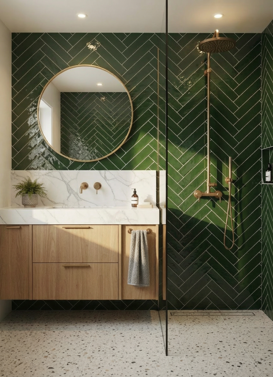 Carter Ceramic Mint by Ca'Pietra - Green Decorative and Patterned ...