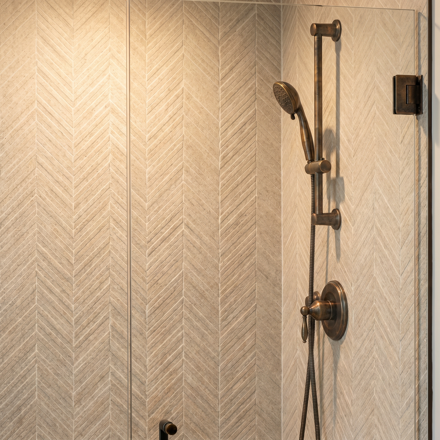 Textura 3D Chevron Sand
