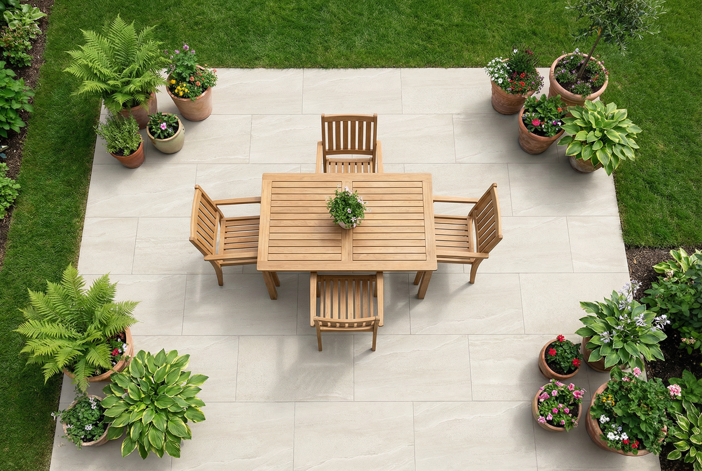 White Sandstone effect porcelain paver