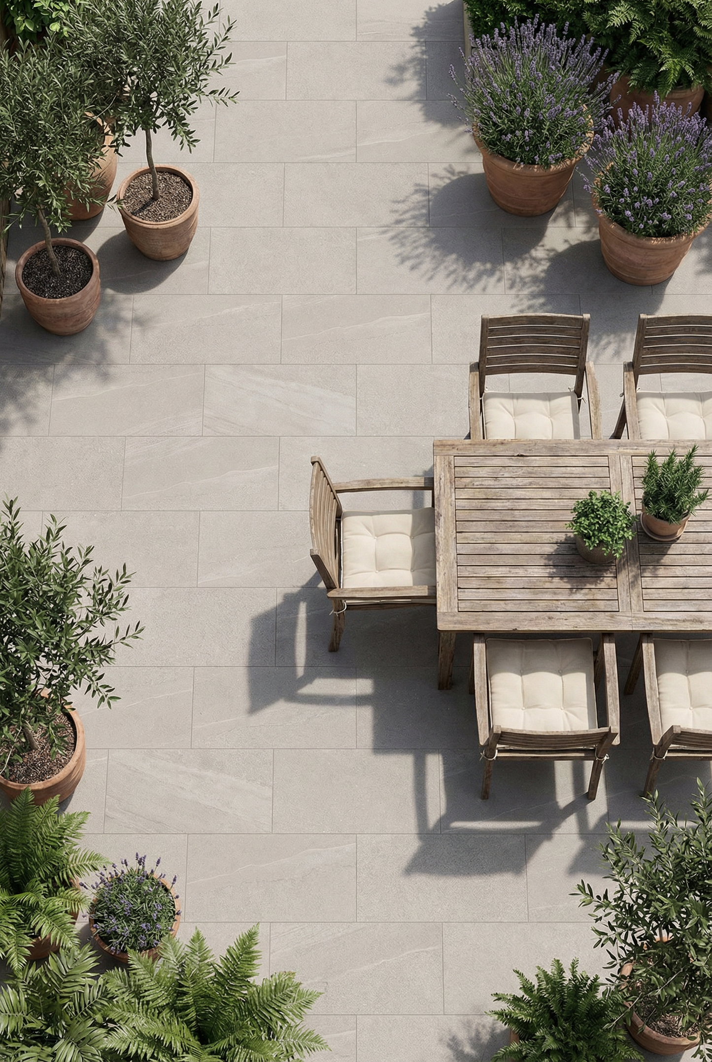 Grey sandstone effect porcelain garden paver