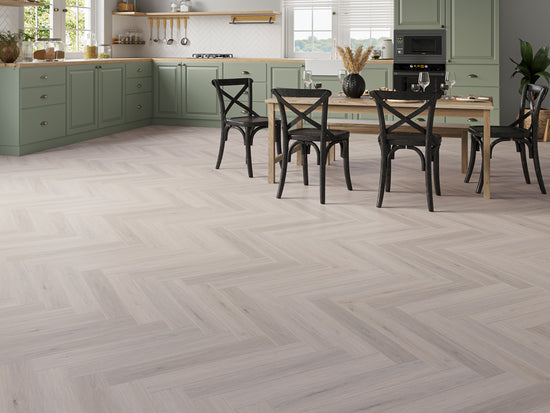 Kendal Light Grey Oak Herringbone 5/0.5mm Click SPC
