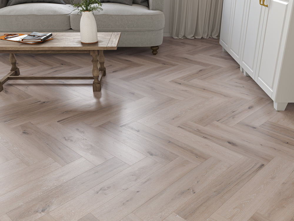 Kendal Whitewashed Grey Oak Herringbone 5/0.5mm Click SPC