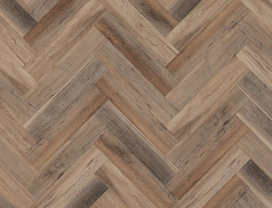 Benmore Golden Brown Oak Herringbone 6.5/0.5mm Click SPC