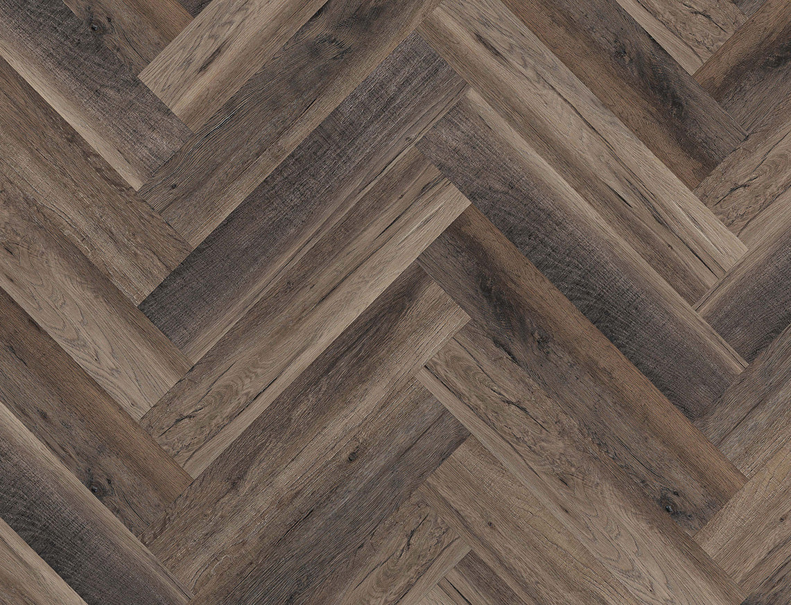 Benmore Brown Black Oak Herringbone 6.5/0.5mm Click SPC
