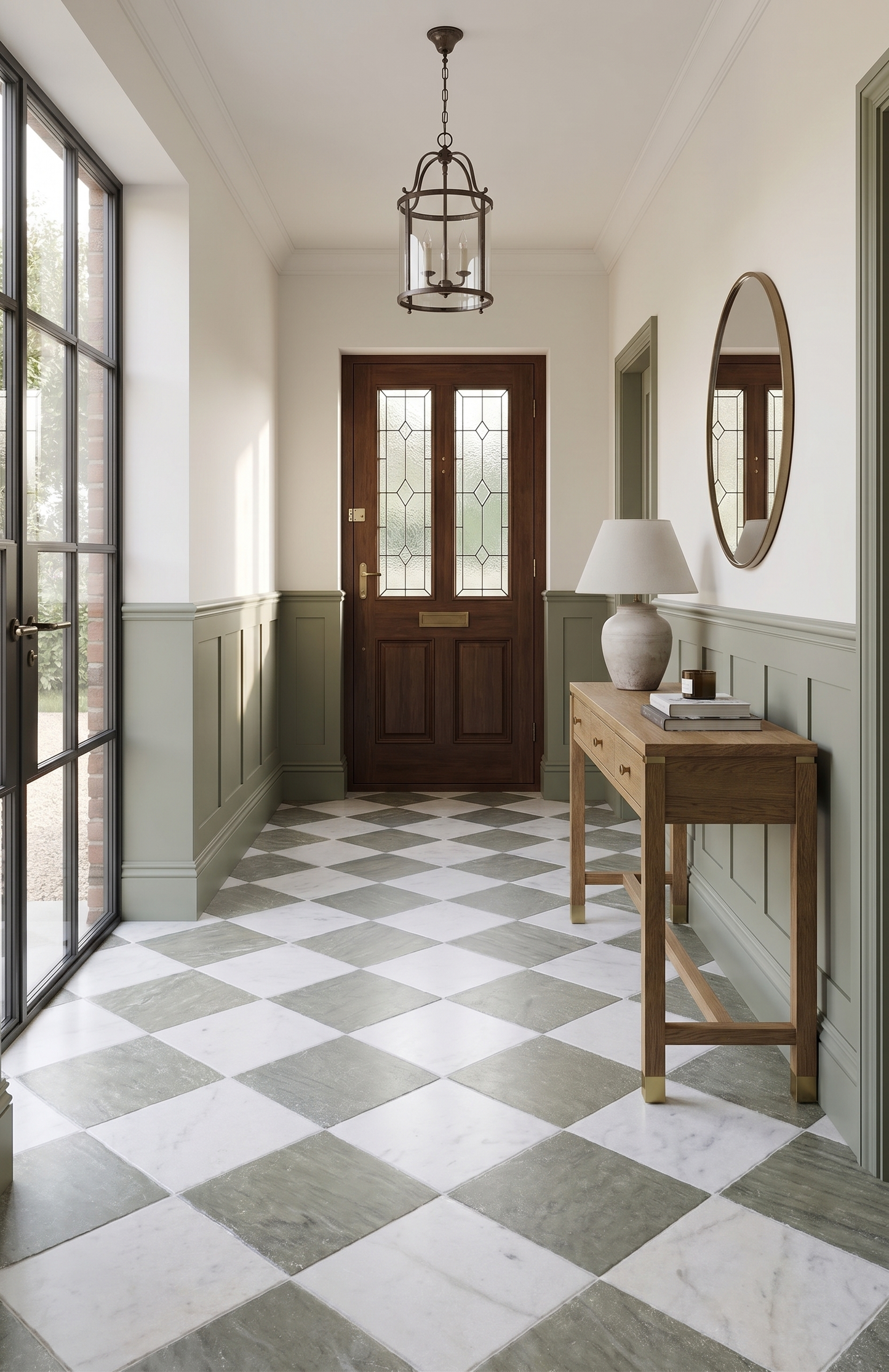 Verde Sage Marble Tumbled Square