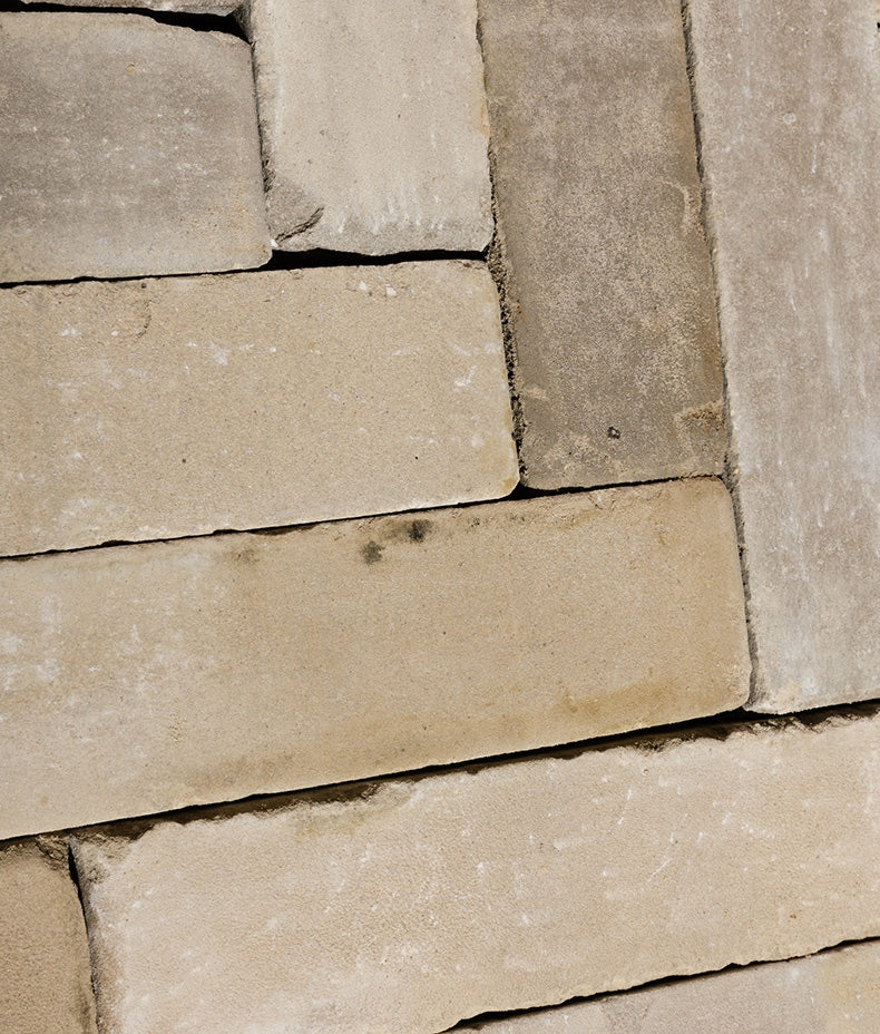 Flanders Buff Tumbled Finish - Beige Clay Tile – European Heritage