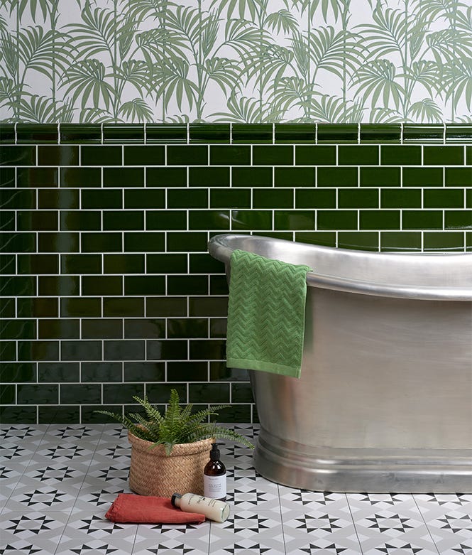 Victorian Style Ceramic Olive Green Crackle Glaze Metro - Green ...