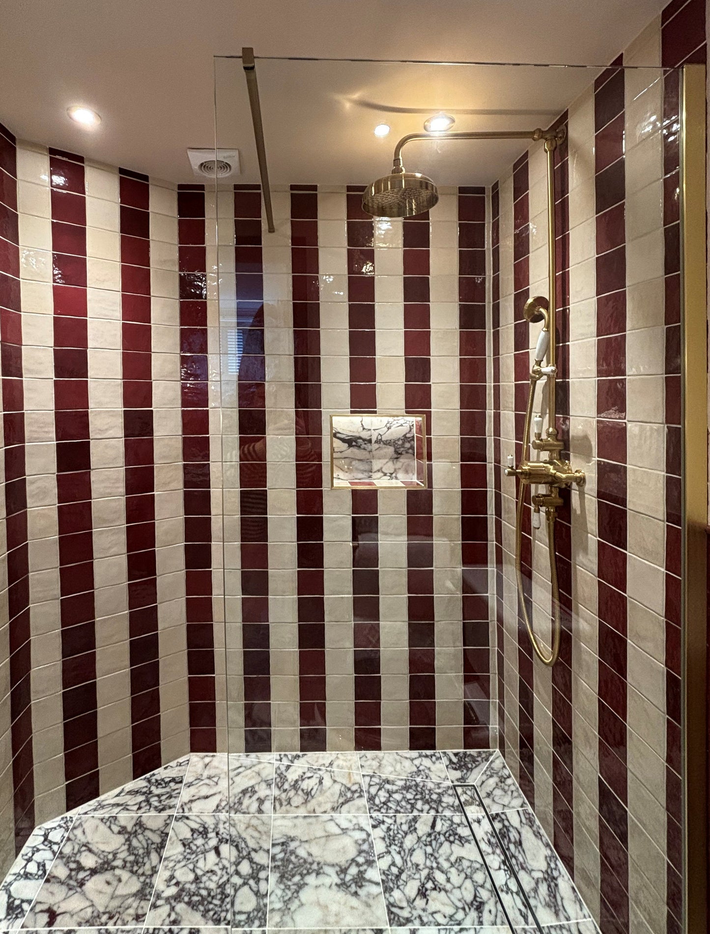 Calacatta Viola Honed Marble Tile- Red and White Natural Marble Tile ...