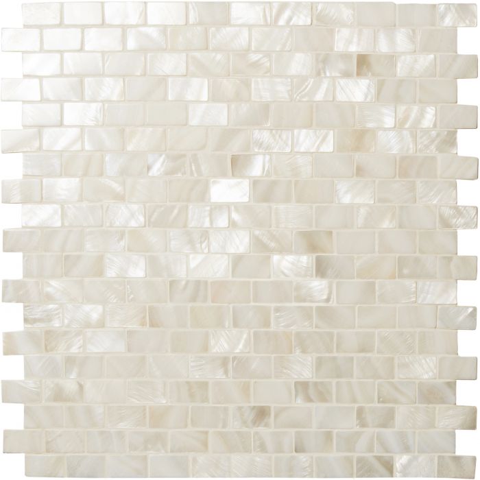Pearl Brickbond Shell Mosaic