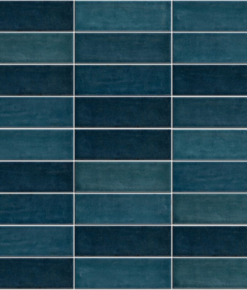 Petite Porcelain Blue Gloss Finish by Ca'Pietra - Gloss Blue Metro ...