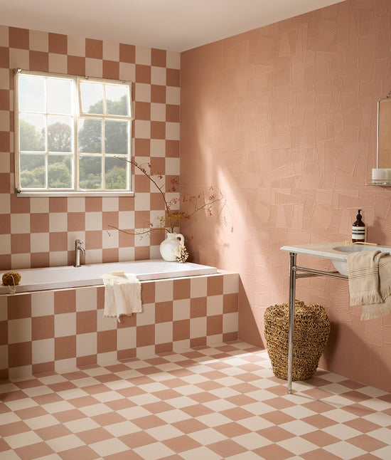 Plastercraft Calco Cipria Textured Finish - Red Porcelain Tile ...