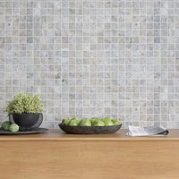 Silver Tumbled Travertine Mosaic