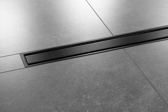 Schluter Kerdi-Line A Solid Design 19MM Frame Matt Graphite Stainless Steel Drain and Grate