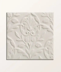Victorian Style Wall Hampton Court Vines Cotton White Gloss Finish
