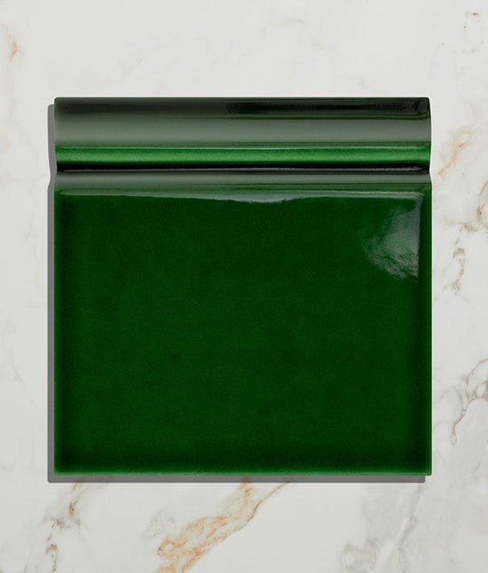 Victorian Style Olive Green Crackle Glaze Classic Skirting