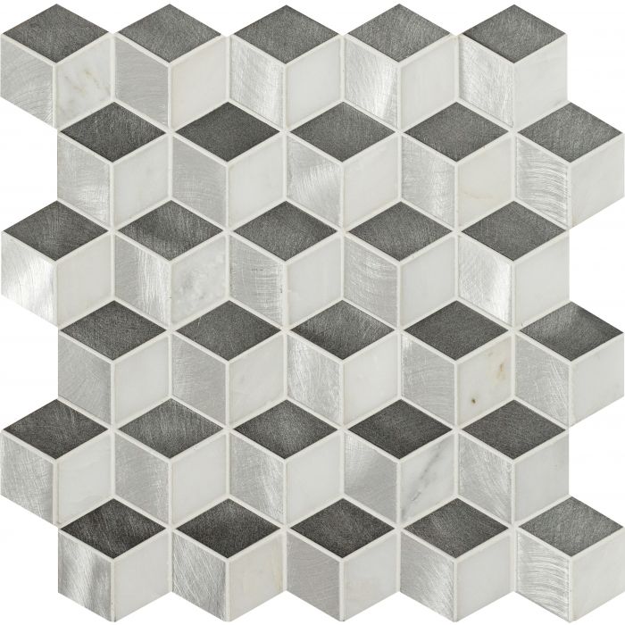 Courier 3D Cube Aluminium Mosaic