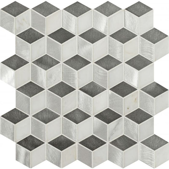 Courier 3D Cube Aluminium Mosaic