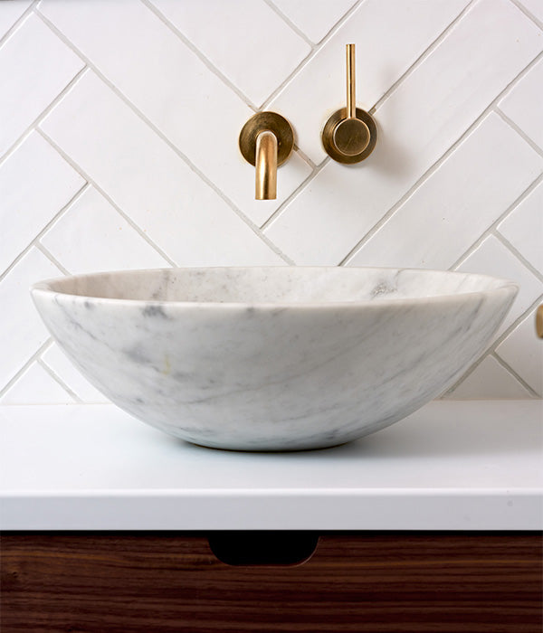Carter Pattern Tile Carter Ceramic White by Ca'Pietra - White Decorative and Patterned ...