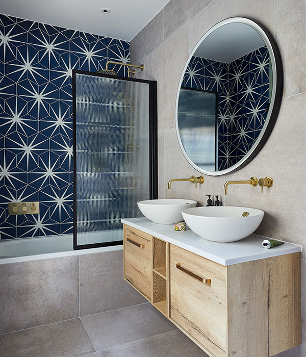 Lily Pad Porcelain Admiral by Ca'Pietra - Blue Decorative and Patterned ...