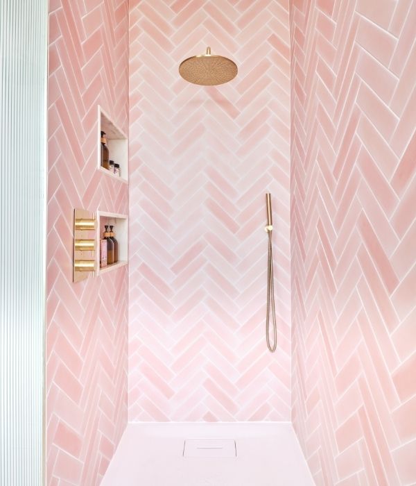 Medina Brick Porcelain Rosa by Ca'Pietra - Pink Decorative and ...