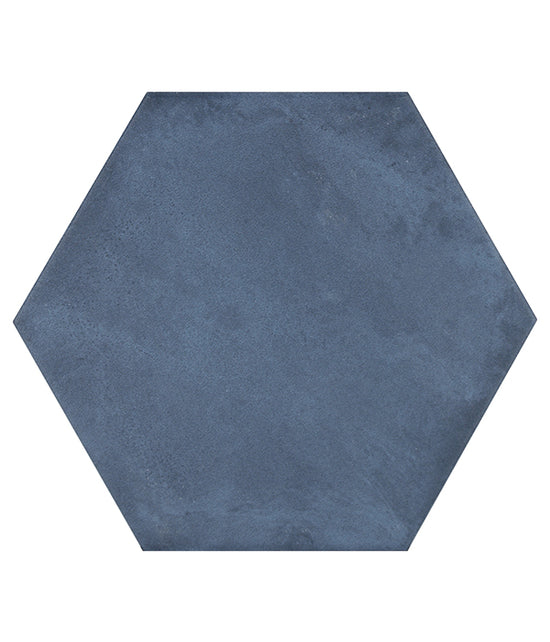 Medina Hexagon Porcelain Navy Blue