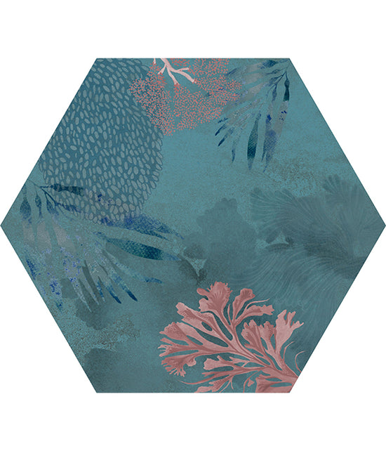 Load image into Gallery viewer, Mermaid’s Garden Porcelain Hexagon
