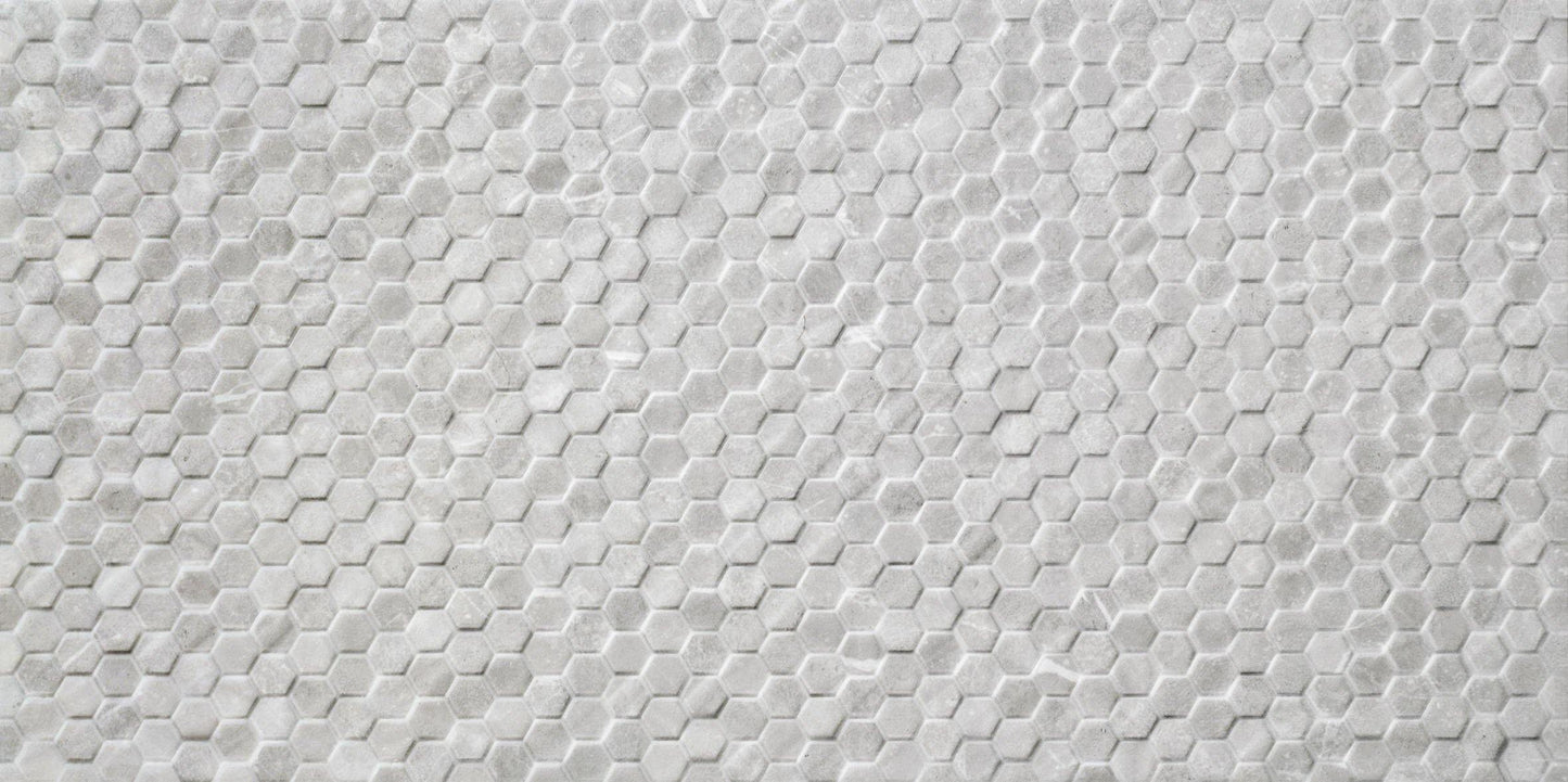 Zen Silver Hexagon Texture - European Heritage Ltd.