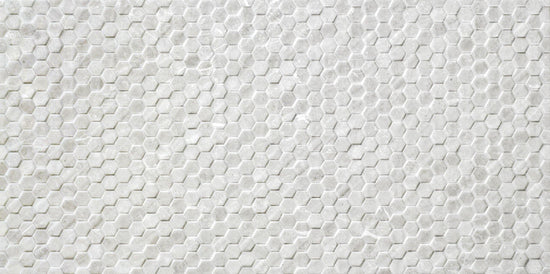 Zen White Hexagon Texture - European Heritage Ltd.