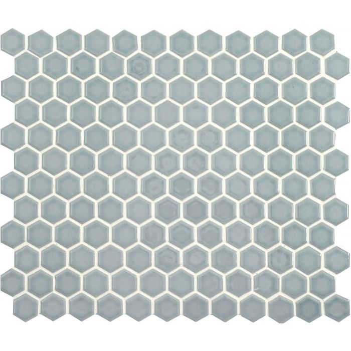 Mini Light Grey Gloss Hexagon