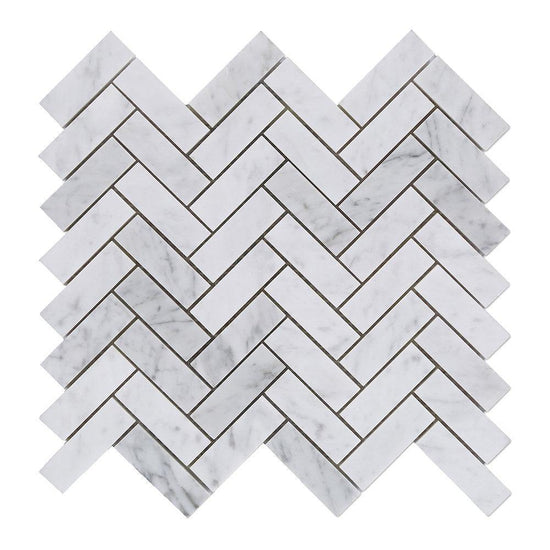 Hampton Herringbone Mosaic White (720x220) - European Heritage Ltd.